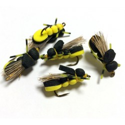 Hopper Black/Yellow - Mosca para la pesca de Ciprinidos