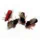 Hopper Black and Red - Mosca para la pesca de Ciprinidos