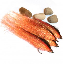 Twist Naranja - Mosca para pesca de Lucio y Bass