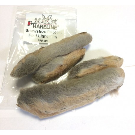 Hareline Snowshoe Rabbits Feet - Patas de liebre artica 