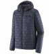 Chaqueta Patagonia Nano Puff Fitz Roy Trout Hoody - Smolder Blue