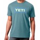 Camiseta YETI Logo Badge Premium Short Sleeve T-Shirt - Indigo