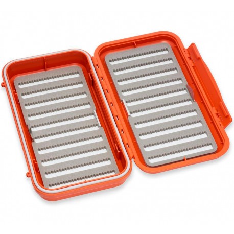 Caja de moscas estanca C&F Midge Fly Case Large - Orange