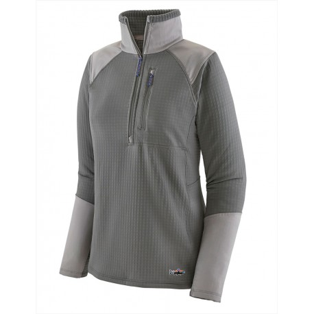 Regulador Patagonia Women's R1 Fitz Roy Trout 1/4-Zip Noble Grey