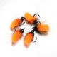 Mopa Naranja / black - Mosca para pesca en Lago