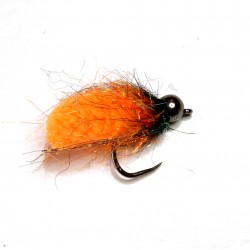 Mopa Naranja / black - Mosca para pesca en Lago