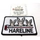 Parche de tela Hareline Dubbin Iron On Patch