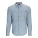 Camisa Simms BugStopper Shirt Plaid Steel Blue