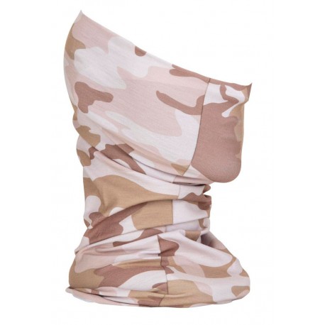 Tubular Simms Neck Gaiter Woodland Camo Sandbar