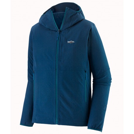 Regulador Patagonia R1 TechFace Fitz Roy Trout Hoody - Tidepool Blue