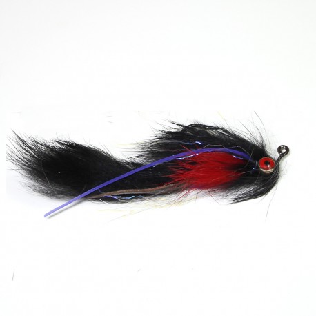 Malacara JIG Black Red Streamer Trucha