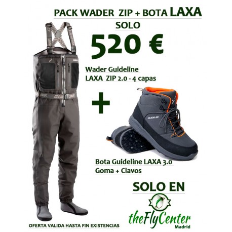 Pack Vadeador Cremallera + Bota Guideline Laxa 2.0 Zip