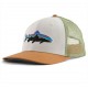 Gorra Patagonia Fitz Roy Trout Trucker Hat White classic Tan