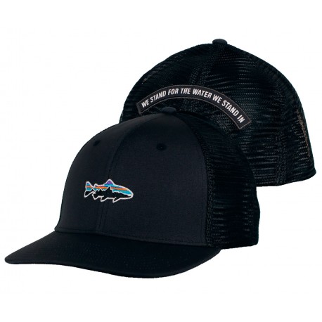 Gorra Patagonia Stand Up Trout Trucker Hat - Ink Black