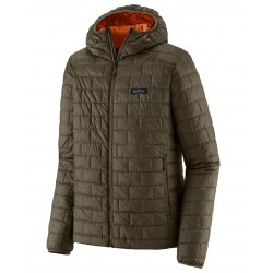 Chaqueta Patagonia Nano Puff Fitz Roy Trout Hoody - Pine Needle Green