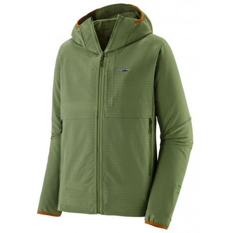 Regulador Patagonia R1 TechFace Fitz Roy Trout Hoody - Terrain Green